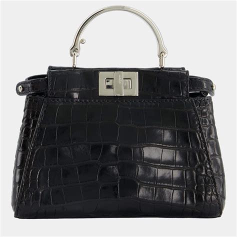 fendi peekaboo silver hardware|Fendi peekaboo handbags.